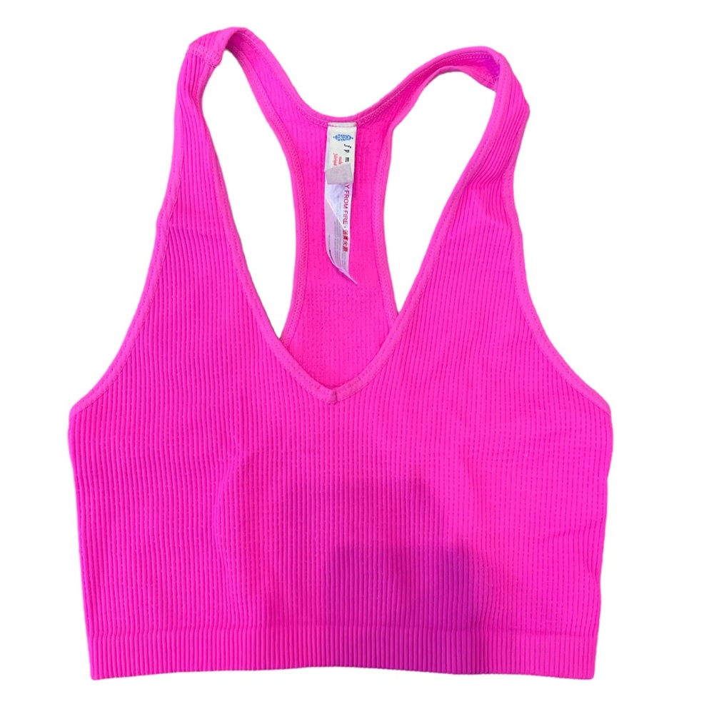Free People tank top; hot pink